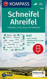 Wandelkaart 836 Schneifel - Ahreifel | Kompass