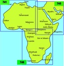 Wegenkaart - landkaart 746 Afrika zuid en centraal | Michelin
