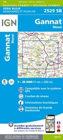 Wandelkaart - Topografische kaart 2529SB Gannat | IGN - Institut Géographique National