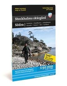 Waterkaart - Wandelkaart Sjö- och kustkartor Stockholms skärgård - Södra | Calazo