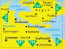 Wandelkaart 858 Stralsund - Greifswald - Grimmen | Kompass