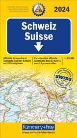 Wegenkaart - landkaart Schweiz Suisse 2024 - Zwitserland | Kümmerly & Frey