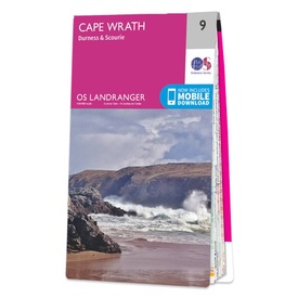 Wandelkaart - Topografische kaart 009 Landranger Cape Wrath - Durness & Scourie | Ordnance Survey