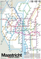 Maastricht Metro Transit Map - Metrokaart