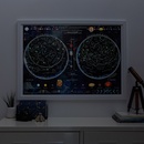 Poster - Wandkaart Stars & constellations glow in the dark 84.1 x 59.4 cm | Maps International