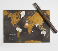 World Map Black Engels