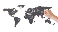 Krijtbord  - Chalkboard World map