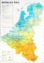 Spoorwegenkaart Benelux Rail | Uitgeverij 't Nijvere Lezerke