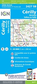 Topografische kaart - Wandelkaart 2427SB Cérilly | IGN - Institut Géographique National