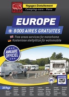 Europe - Des Aires & Parkings gratuits - Gratis Camperplaatsen