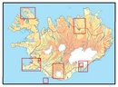 Wandelkaart 4 Husavik - Mývatn - Muggenmeer IJsland | Ferdakort