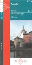 Wandelkaart - Topografische kaart 24/7-8 Aarschot - Scherpenheuvel - Rillaar | NGI - Nationaal Geografisch Instituut