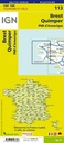 Fietskaart - Wegenkaart - landkaart 113 Brest - Quimper | IGN - Institut Géographique National