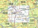 Fietskaart - Wegenkaart - landkaart 110 Reims - St. Dizier | IGN - Institut Géographique National
