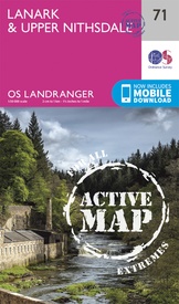 Wandelkaart - Topografische kaart 71 Landranger Active Lanark / Upper Nithsdale | Ordnance Survey