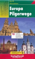 Overzichtskaart Europese Pelgrimspaden - Europa Pilgerwege