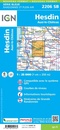 Wandelkaart - Topografische kaart 2206SB Hesdin, Auxi-le-Château | IGN - Institut Géographique National