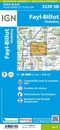 Topografische kaart - Wandelkaart 3220SB Fayl-Billot | IGN - Institut Géographique National