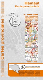 Wegenkaart - landkaart Provinciekaart Henegouwen - Hainaut | NGI - Nationaal Geografisch Instituut