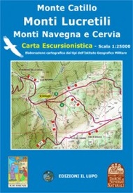 Wandelkaart 05 Monte Catillo - Monti Lucretili - Monte Navegna - Cervia | Edizione il Lupo