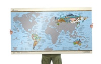 Bucketlistmap scratch edition - Wereld Scratch Map