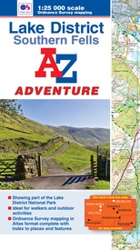 Wandelatlas Adventure Atlas Lake District Southern Fells | A-Z Map Company