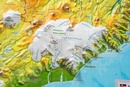 Wandkaart - Reliëfkaart IJsland met voelbaar 3D reliëf 42 x 30 cm | GeoRelief