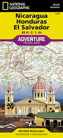 Wegenkaart - landkaart 3109 Adventure Map Nicaragua, Honduras , El Salvador | National Geographic