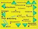 Wandelkaart 170 Wanderregion Nürnberg - Erlangen | Kompass