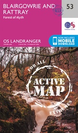 Wandelkaart - Topografische kaart 53 Landranger Active Blairgowrie / Forest of Alyth | Ordnance Survey