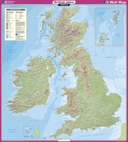 British Isles Physical | 93 x 104 cm