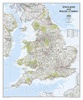 Wandkaart 20664 Engeland en Wales, 76 x 92 cm | National Geographic