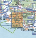 Topografische kaart - Wandelkaart 3245ET Aubagne - La Ciotat | IGN - Institut Géographique National