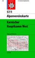 Wandelkaart 57/1 Alpenvereinskarte Karnischer Hauptkam West | Alpenverein