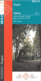 Wandelkaart - Topografische kaart 66/3-4 Topo25 Sugny | NGI - Nationaal Geografisch Instituut