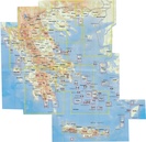 Overzicht Anavasi 25.000 en 50.000 wandelkaarten Griekenland