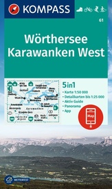 Wandelkaart 61 Wörthersee - Karawanken West | Kompass