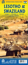 Wegenkaart - landkaart Lesotho - Swaziland | ITMB