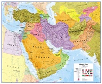 Middle East - Midden Oosten, 120 x 100 cm