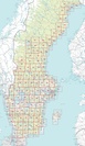 Overzicht wandelkaarten Zweden 1:50.000 Sverigeserien | Norstedts
