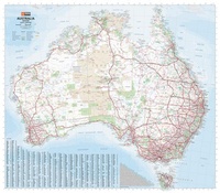 Australië - Australia super wall map, 137 x 120 cm