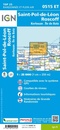 Wandelkaart - Topografische kaart 0515ET St.Pol-de-Léon, Roscoff, Brignogan-Plage, Plouescat, Cléder Bretagne | IGN - Institut Géographique National