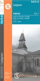 Wandelkaart - Topografische kaart 54/5-6 Topo25 Leignon | NGI - Nationaal Geografisch Instituut