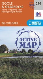 Wandelkaart - Topografische kaart 291 OS Explorer Map | Active Goole / Gilberdyke | Ordnance Survey