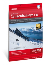 Wandelkaart Hoyfjellskart Lyngenhalvøya Sud | Noorwegen | Calazo