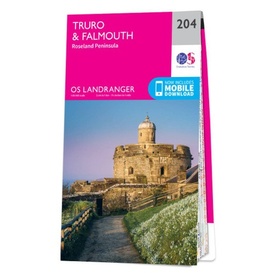 Wandelkaart - Topografische kaart 204 Landranger Truro & Falmouth, Roseland Peninsula | Ordnance Survey