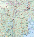 Stadsplattegrond - Wegenkaart - landkaart Boston & New England | ITMB