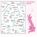 Wandelkaart - Topografische kaart 138 Landranger Kidderminster & Wyre Forest | Ordnance Survey