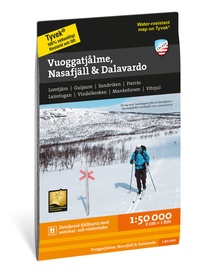 Wandelkaart Fjällkartor 1:50.000 Vuoggatjålme - Nasafjäll - Dalavardo | Calazo