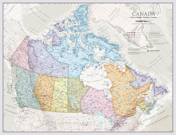 Wandkaart Classic Canada | 60 x 42 cm | Maps International